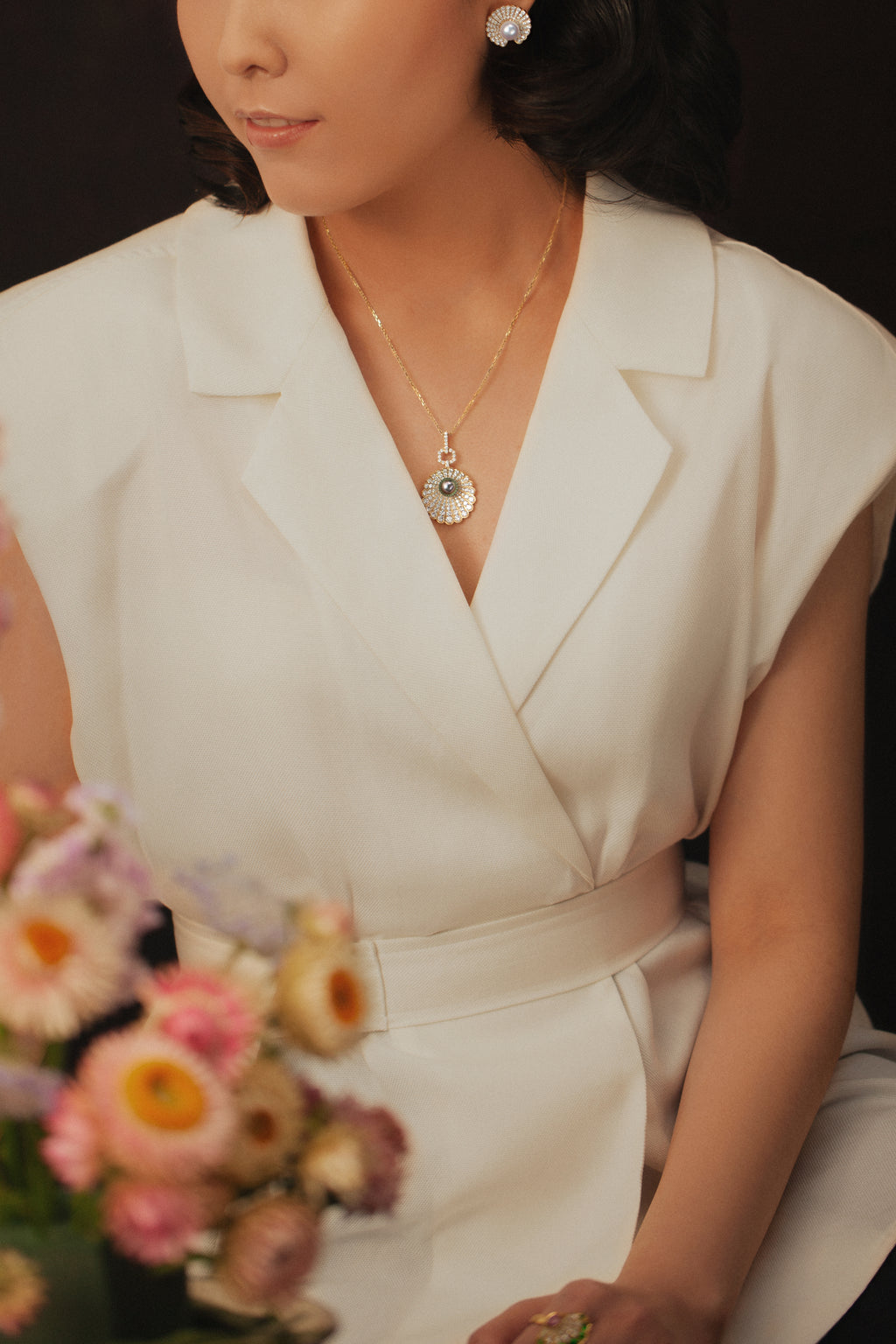 The Venus Pendant, Tahitian Black Pearl
