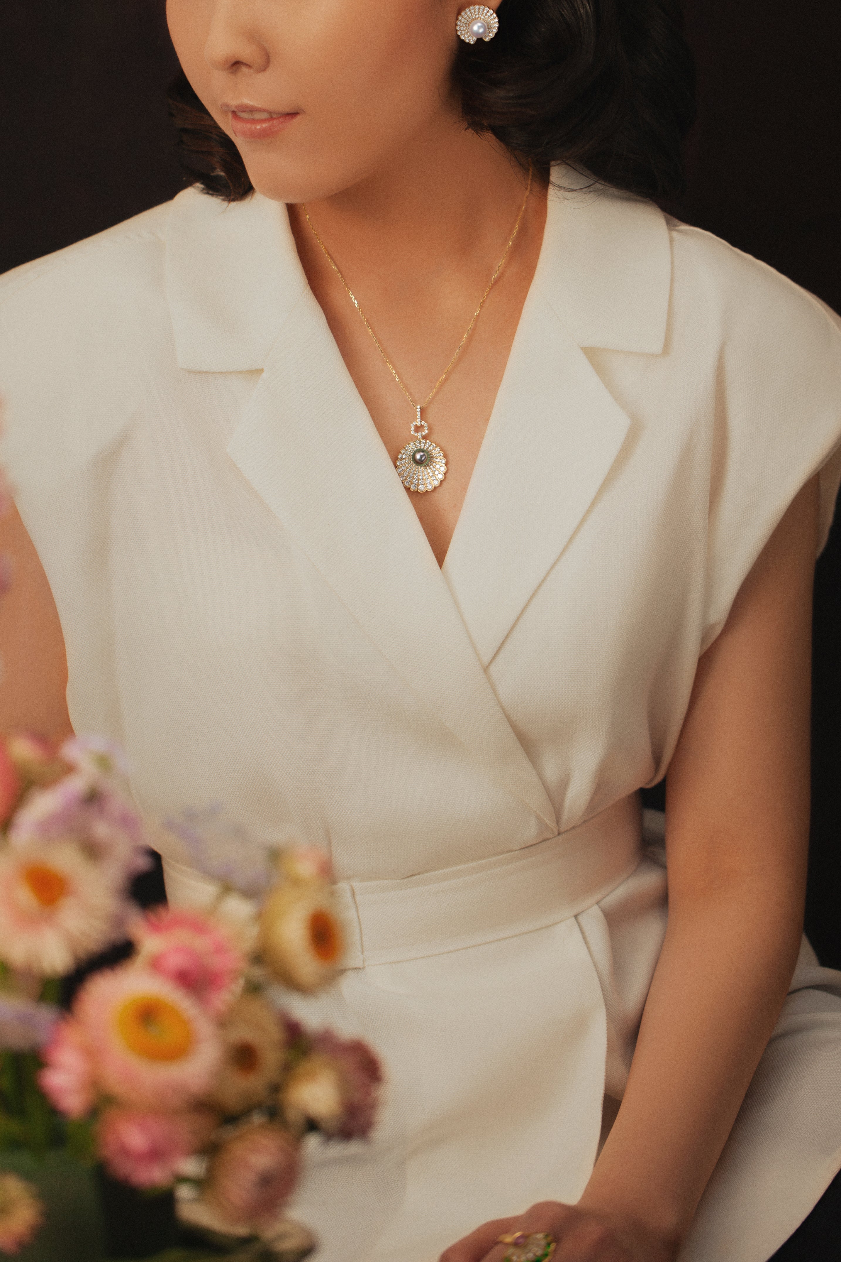 The Venus Pendant, Tahitian Black Pearl